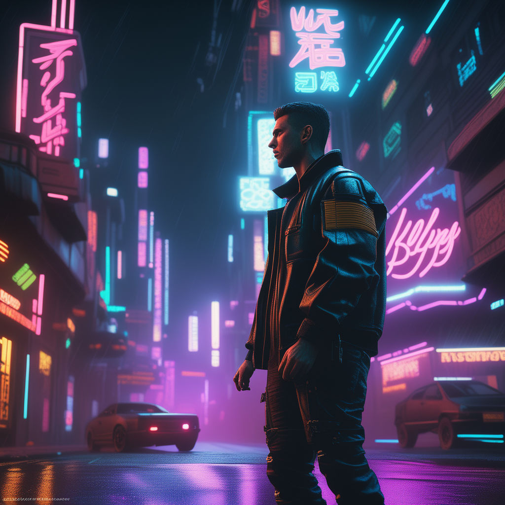 Quadra Turbo Neon Cyberpunk 2077 4k Wallpaper 4K