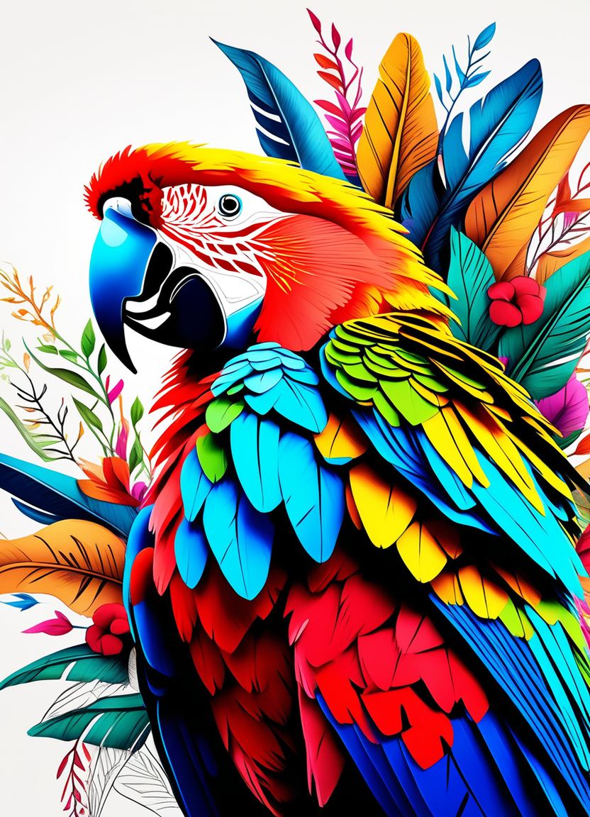 Incredible Compilation of 999+ Parrot Drawing Images - Stunning Collection  of Parrot Drawings in Full 4K