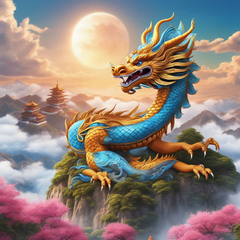 ancient chinese dragon art