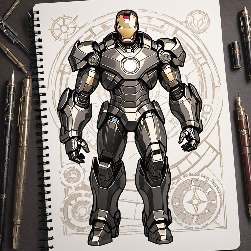 How to Draw Iron Man - step by step Pencil Art Video - YouTube