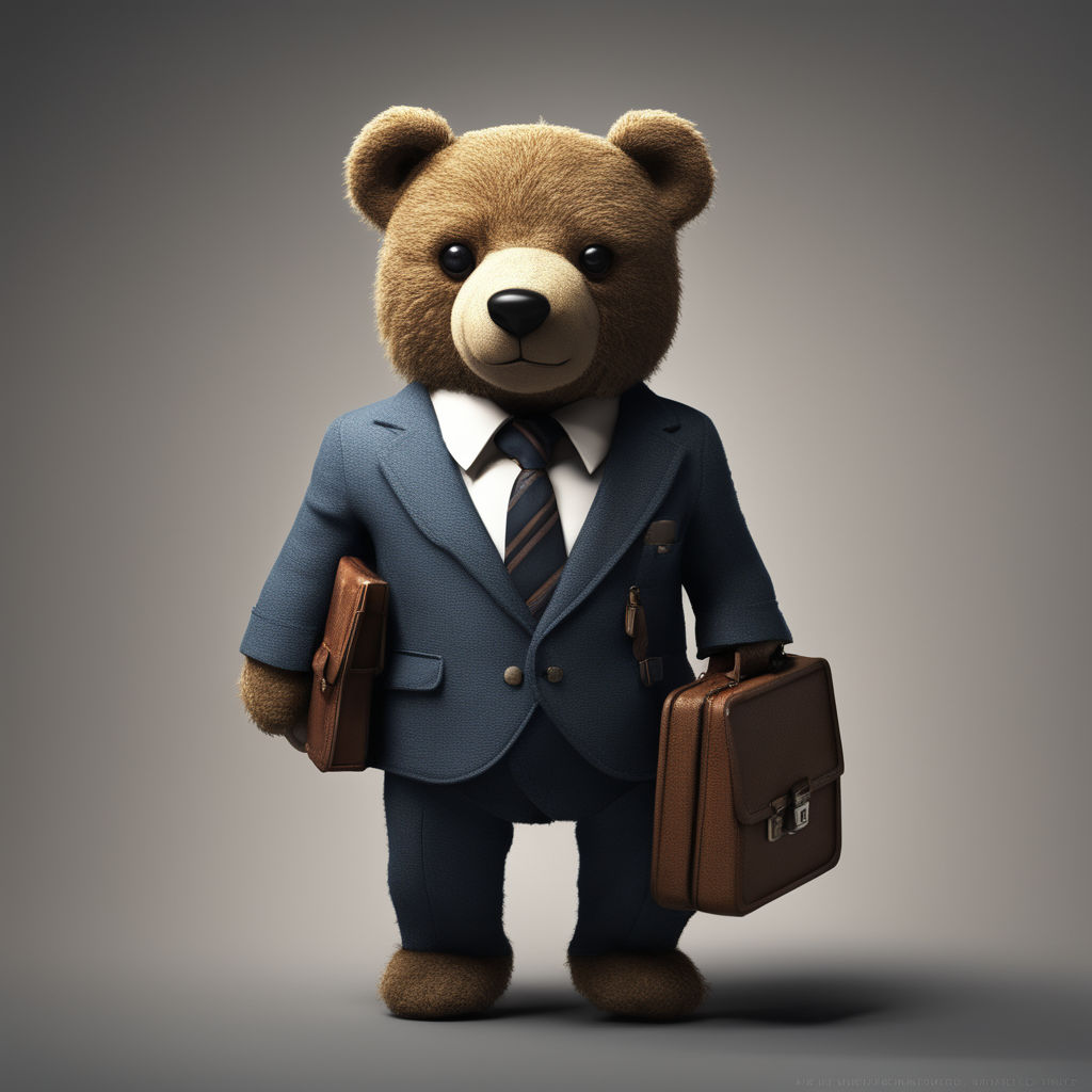 Teddy bear discount wearing a suit