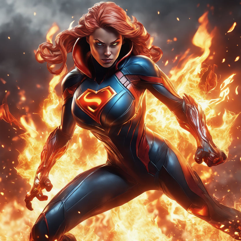 fire girl superhero