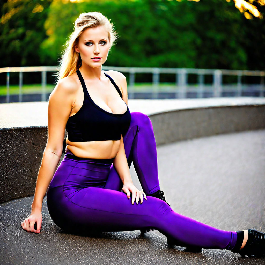 purple leggings - Playground