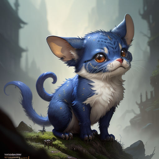 Smurf Cat Whimsy: Embrace Adorable Magic in Feline Blue 