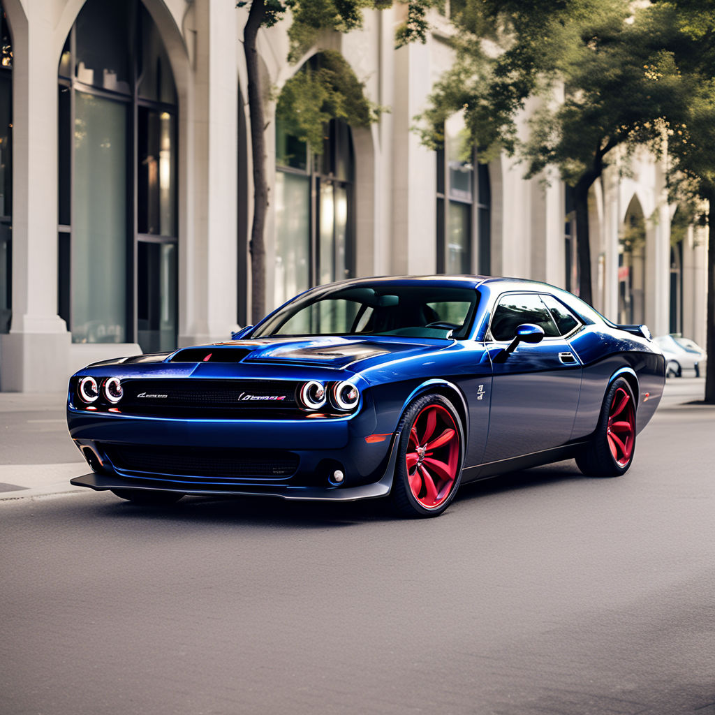 Blue Dodge hellcat smoking tires drifting in the streets downtown Tokyo  lots of people watching - Playground