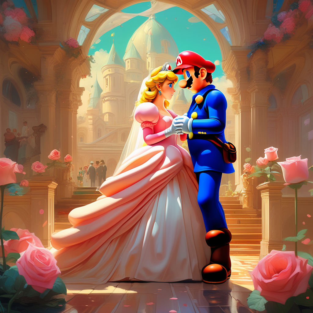 Princess Peach 3D Anime Lingerie Bra Underwear Cleavage Elbow Gloves Collar  Tears Bridal Veil - Playground