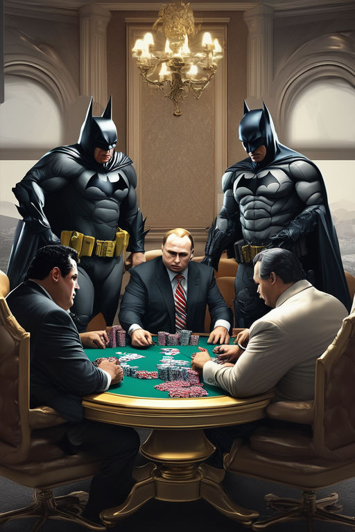 batman playing poker