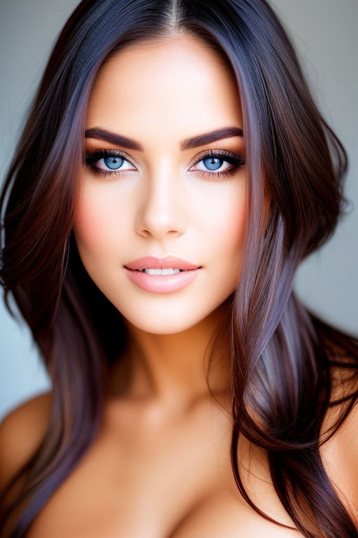 Makeup For A Brunette Girl With Blue