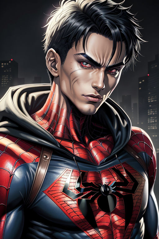 ArtStation - Spider-Man (Retro Anime Style)