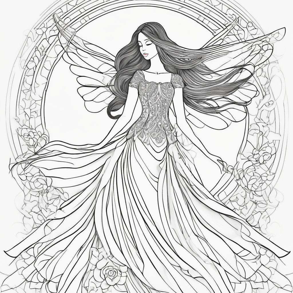 detailed fantasy coloring pages