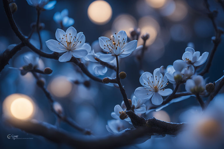 Fireflies Cherry Blossom