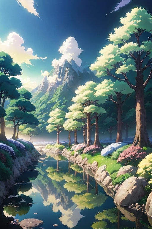 FORE HIRE Anime background nature art Environment art Concept landscape  price starts at 35usd  rcommissions