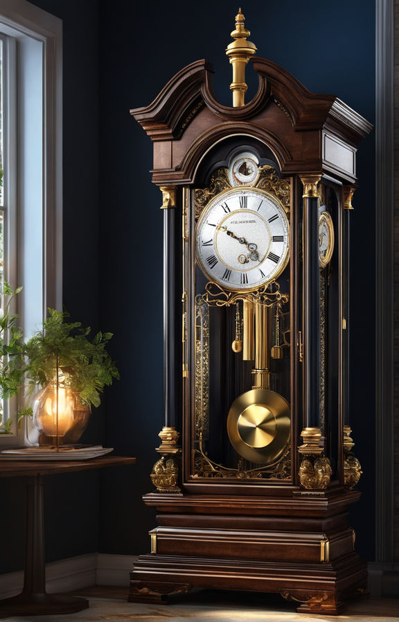 antique clock face midnight