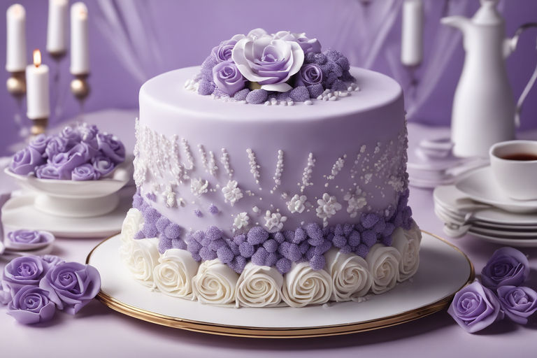 Violet Blue Birthday Cake – Kukkr