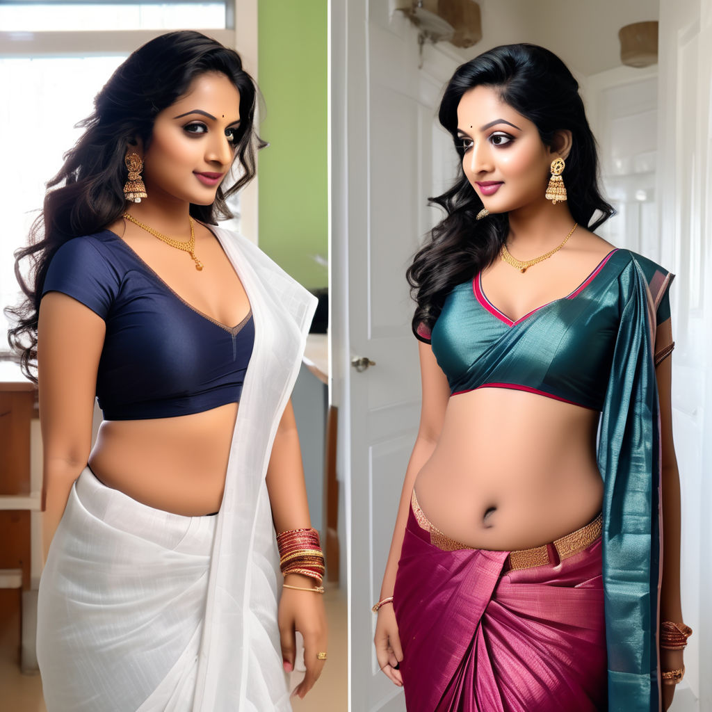 curvy waist in saree - Playground