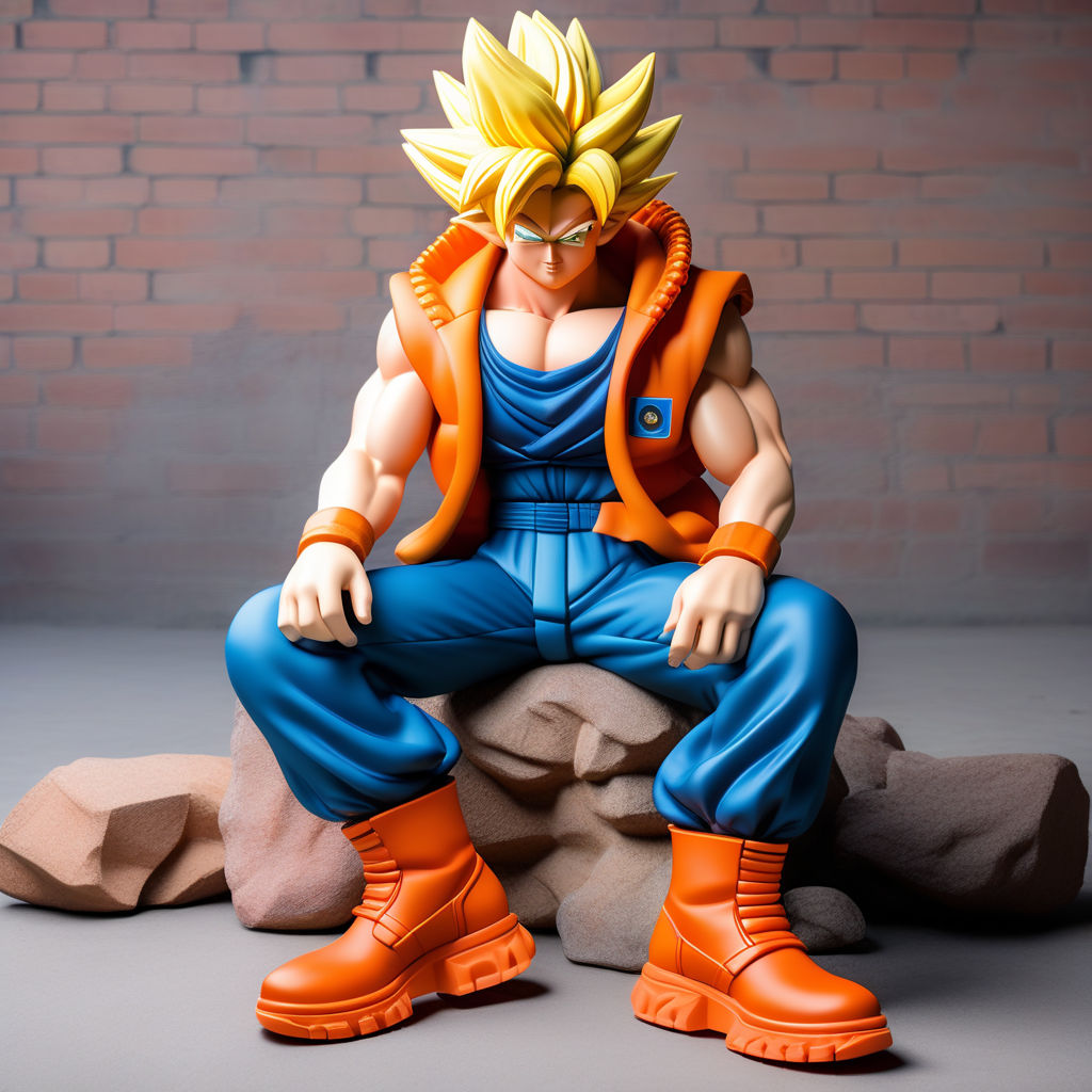 Buy Dragon Ball Z Super Son Goku Sitting Action Figure and Goku SSJ2 Self  Standing Action Figure - Pack of 2 Online at Low Prices in India 