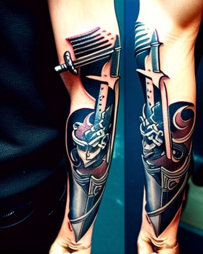 How badass sword forearm tattoo will make you look absolutely impressive