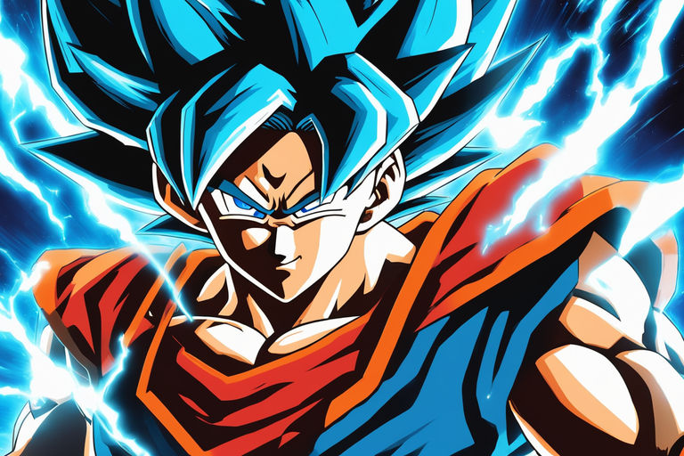 Goku Super Saiyan Blue Kaioken Style Digital Graphic · Creative