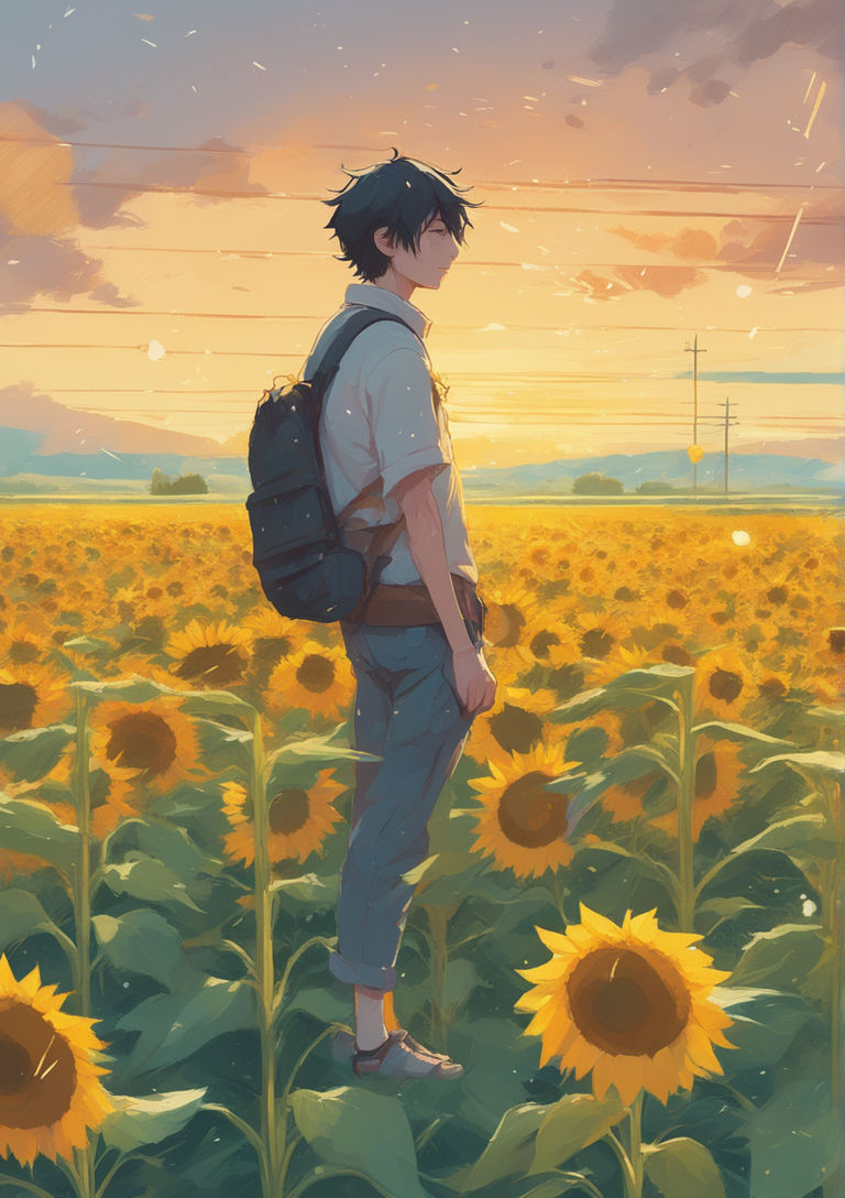 Sunflower, 『 Shijohane 』 | Cute anime girl wallpaper, Anime wallpaper, Anime  art girl