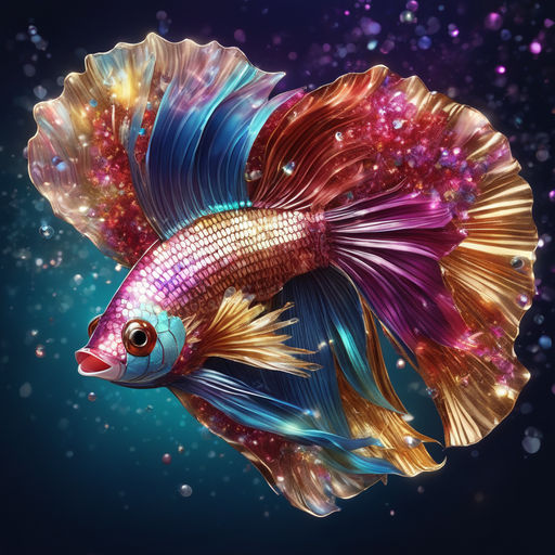 Fighter fish with beatiful colors