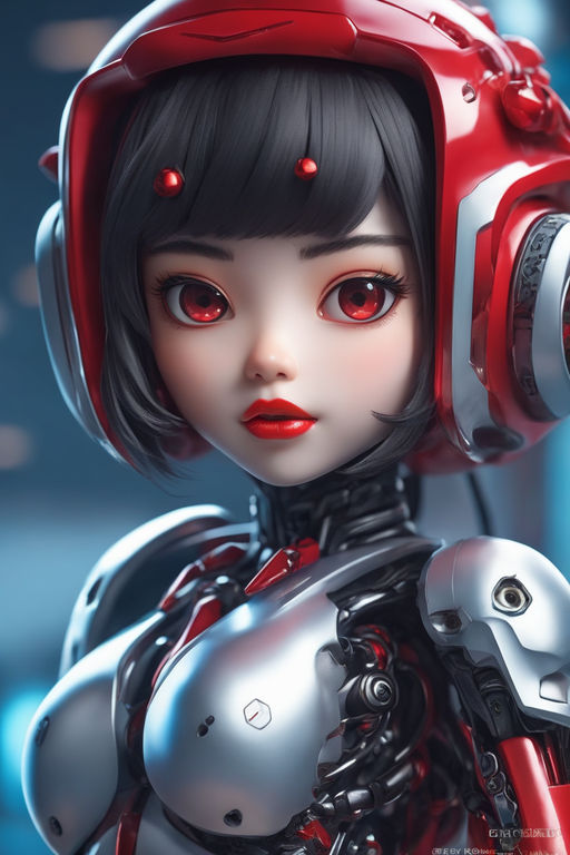 Mecha Girl, anime, cute, mechine, robot, wings, HD wallpaper | Peakpx