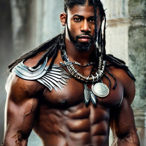 african warrior man