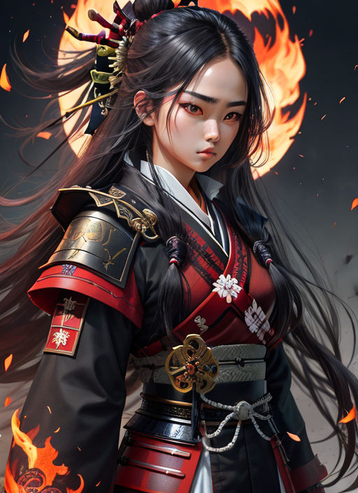 Lexica - Anime samurai girl standing in the rain wearing traditional  Japanese rice hat and smoking in the style of guweiz. Amber lights all over  the ...