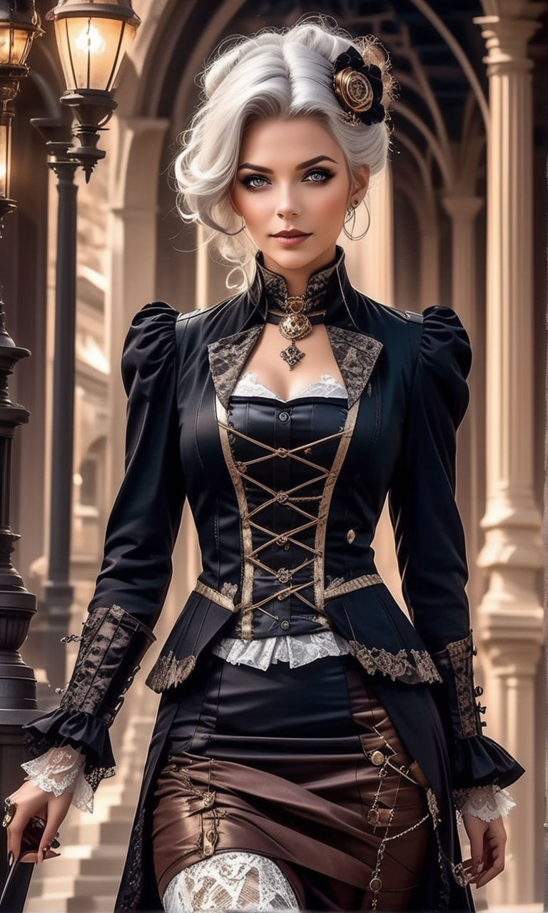 Victorian Goth Fashion, Elegant Gothic Aristocrats Fashion for Women and  Men.