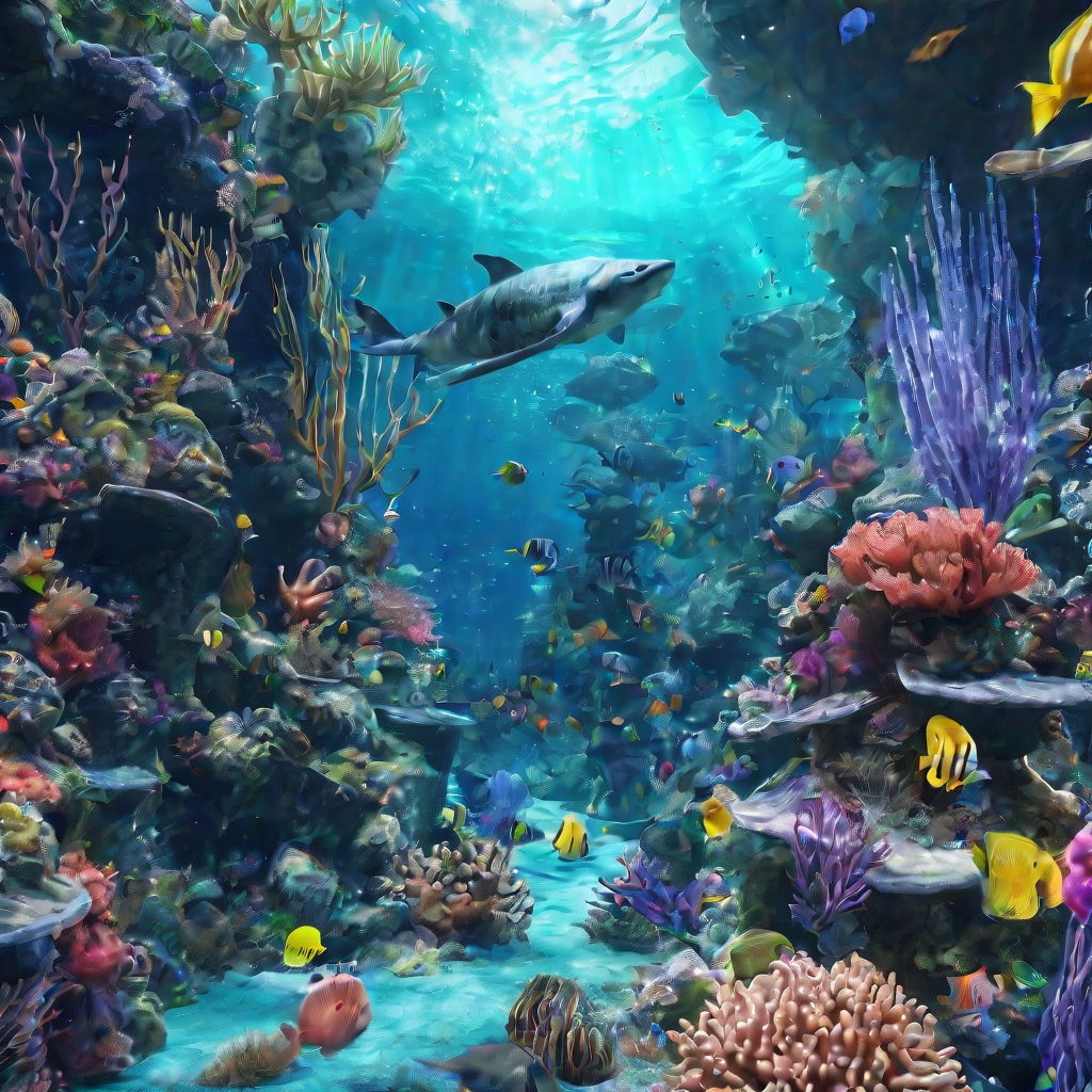 Sublime Underwater Paradise: Dive into a Mesmerizing 8K Anime