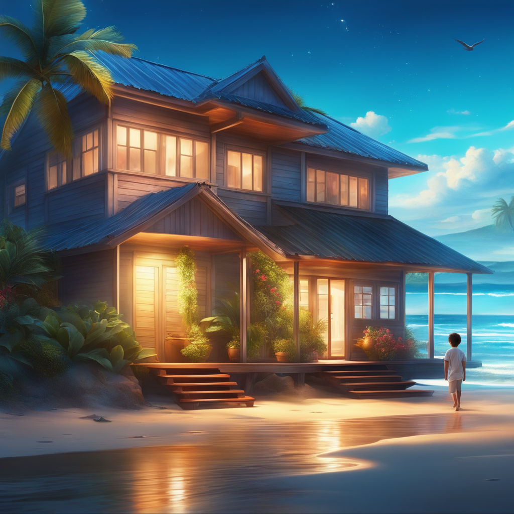 Beach House Bali Aesthetic Anime Wallpapers - Anime Background