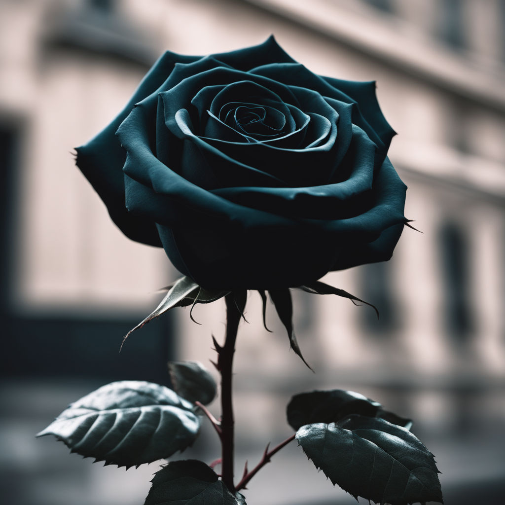 black and blue rose wallpaper