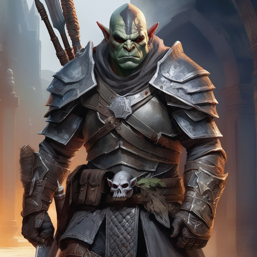 half orc barbarian maul