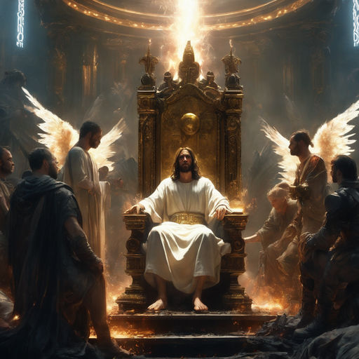 jesus on the throne