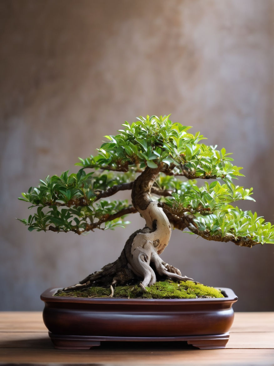 Indoor Realistic Life-Size Artificial Bonsai Tree - Lifelike Foliage for  Serene Indoor Ambiance