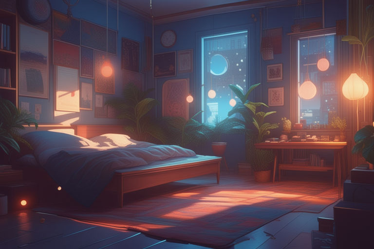 1) Twitter | Desktop wallpaper art, Bedroom drawing, Anime room