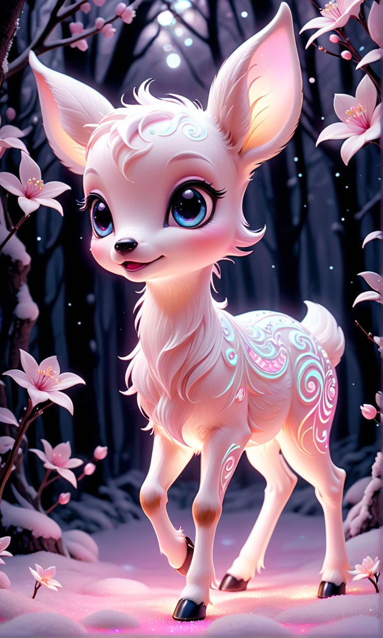 🦌fawn  Cute cartoon animals, Cute animal drawings, Cute animals