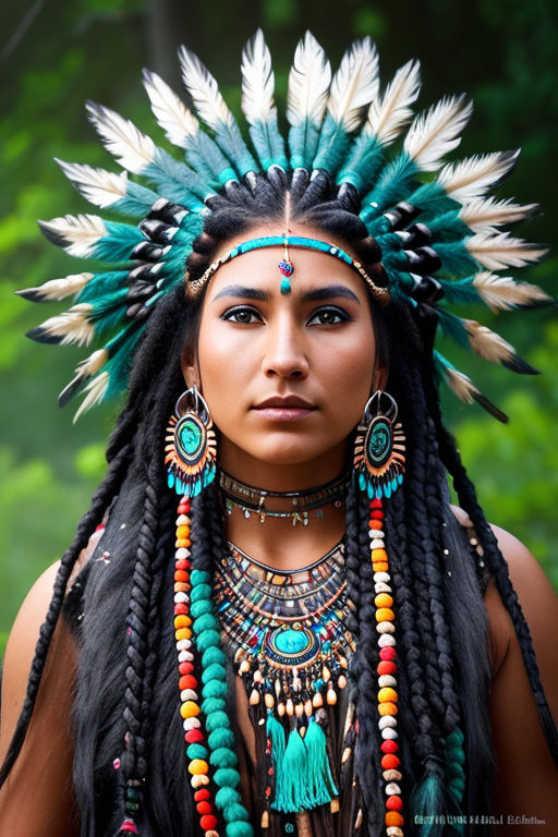 Cherokee Woman  A woman poses during the batlle reenactmen  Flickr