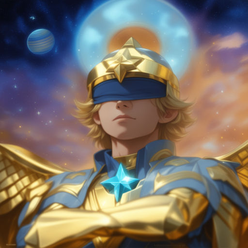 Anime style male prophet with blindfold in elden ring