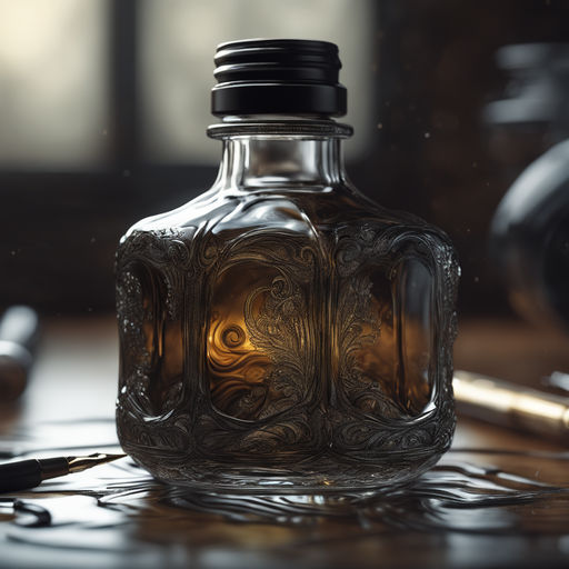 ArtStation - Amber Glass Pill Bottle