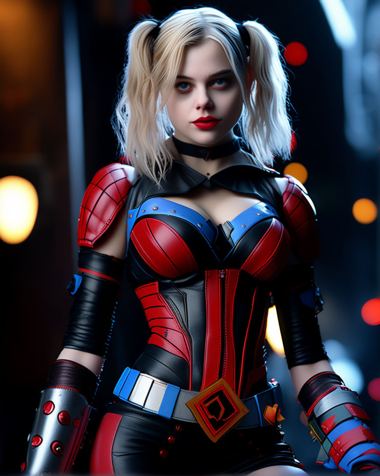 Black widow as Harley Quinn - Playground