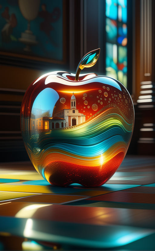 glass apple wallpaper