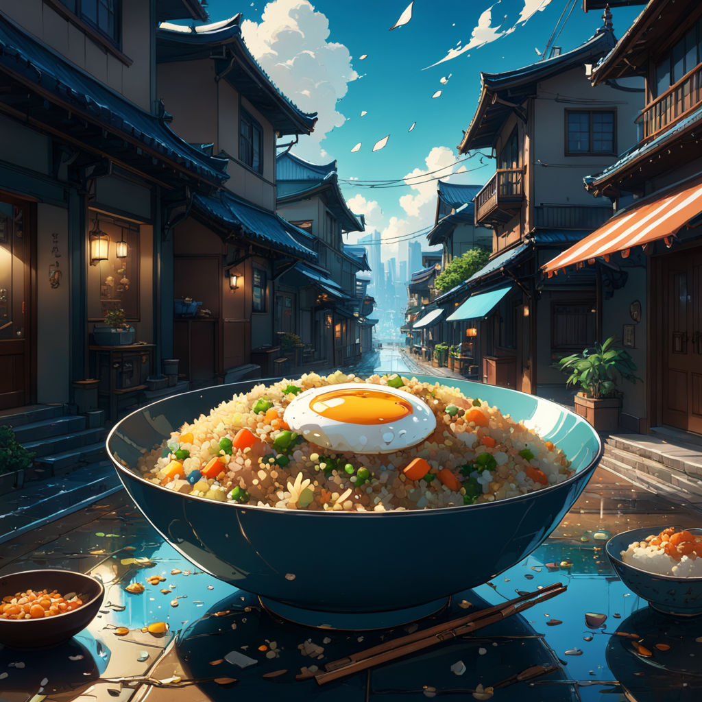 Anime Asian Food Wallpaper Anime Dining Food Wallpaper Illustration  Background, Anime Food Picture, Food, Animal Background Image And Wallpaper  for Free Download