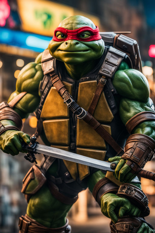 Super realistic image of the Teenage Mutant Ninja