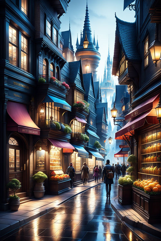 fantasy city street