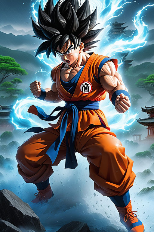 Dragon Ball Poster DBS Goku SSJ Blue Fight Pose 12inx18in Free Shipping |  eBay