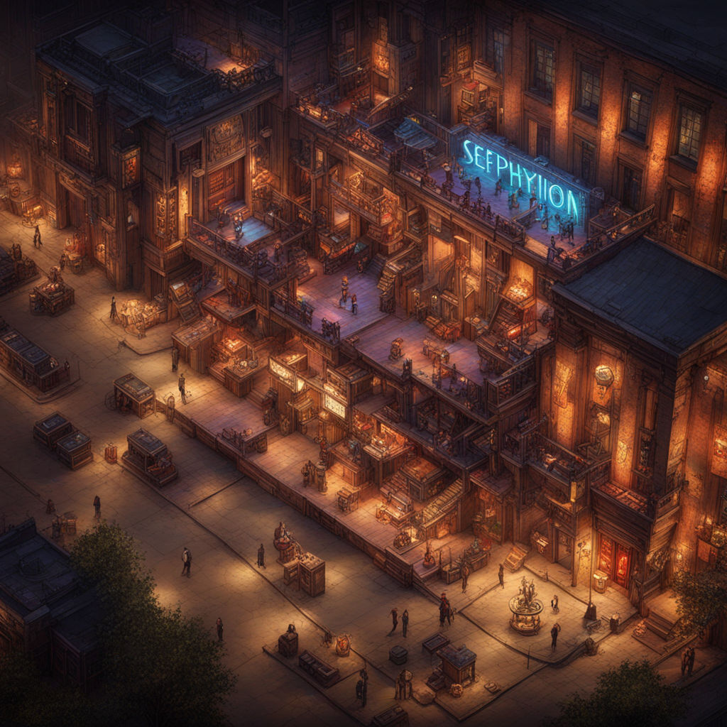 inspired by the work of Satoshi Kon. Use city night lighting - Playground