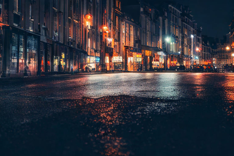 empty street with lighted lamps during night time iPhone Wallpapers Free  Download