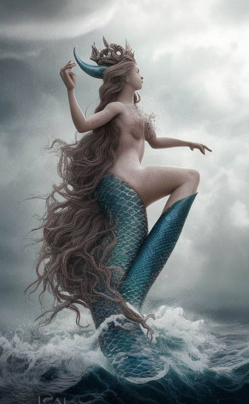 Beautiful Mermaid Sublimation Clipart PNG (3085143)