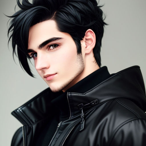 goth guy hair