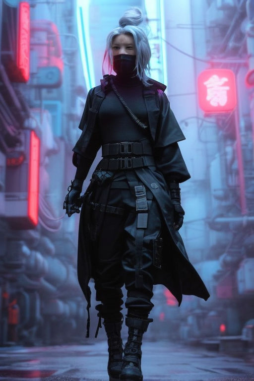 HD wallpaper anime Ninja cyberpunk  Wallpaper Flare